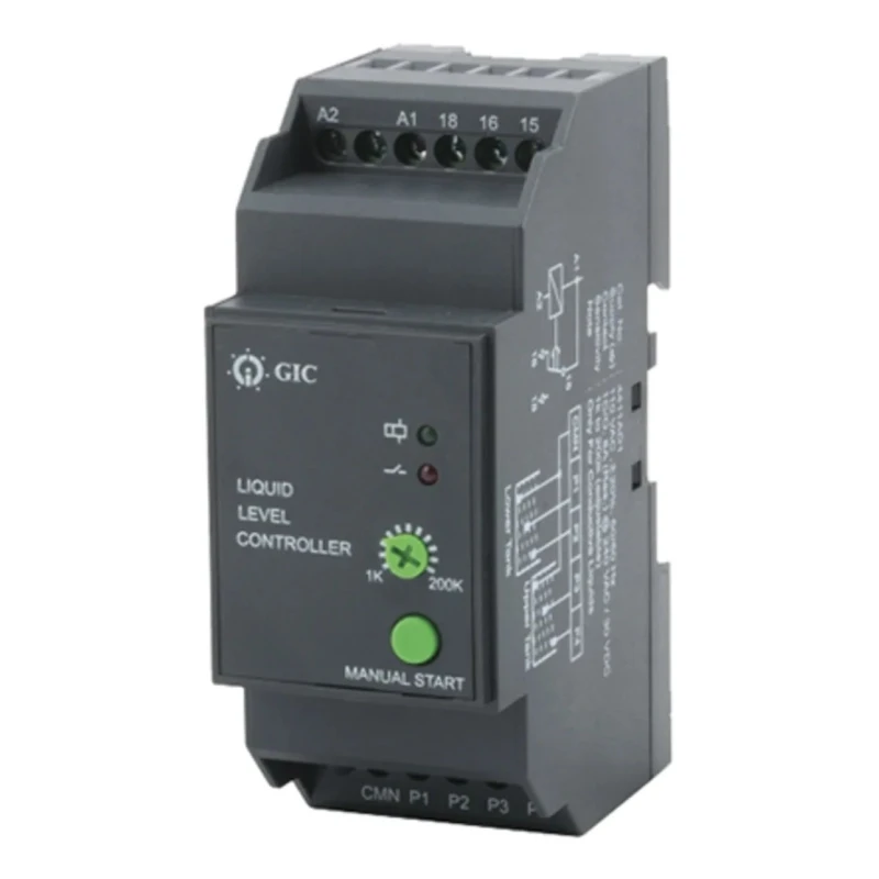 GIC 44 Series Level Controller DIN Rail Mount 12V Probe Voltage 400V-Rated Relay 4431AD1