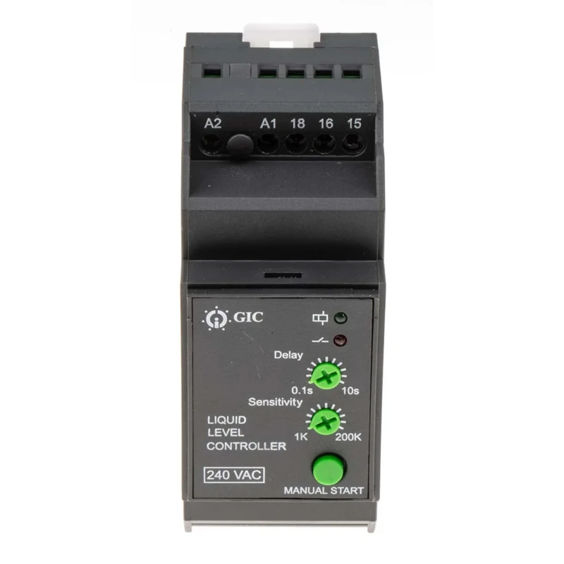 GIC 44 Series Level Controller DIN Rail Voltage Input 240V AC Rated Relay 4421AD1