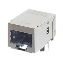 Molex 93753 Series RJ45 Connector Female Panel Mount Shielded Right Angle 2 Port 8 Way 