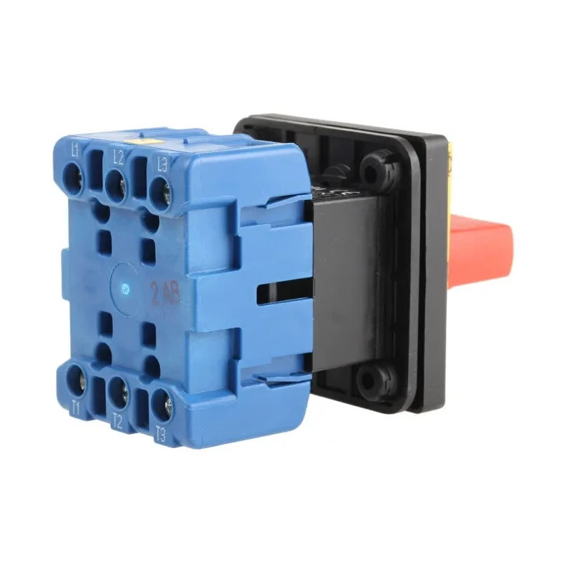 Kraus & Naimer 3-Pole Panel Mount Isolator Switch, IP65, Red Handle, 63A, 22 kW, 690V AC KG64.T203/GBA016.E
