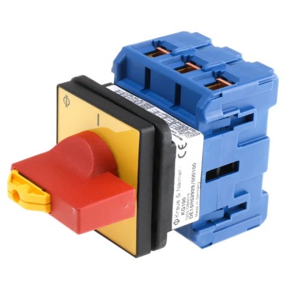 Kraus & Naimer 3-Pole Panel Mount Isolator Switch, IP65, 100A, 37 kW KG100.T203/GBA016.E