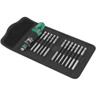 Wera Interchangeable Standard Screwdriver Set, 13-Piece, DIN ISO 1173-C 6.3 and E 6.3, Czech Republic 05004171001
