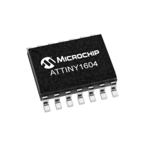 Microchip 8-bit AVR ATTINY1604 Microcontroller 20MHz 16kB FLASH 14-Pin SOIC ATTINY1604-SSN