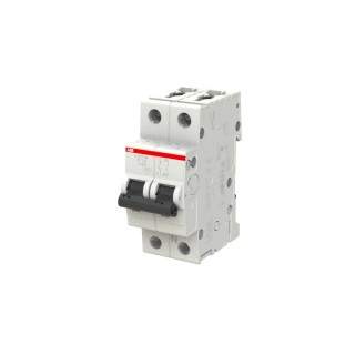 ABB System Pro M Compact S200 Miniature Circuit Breaker, 1-Pole, 1.6A, Type C, 400V AC, 6 kA Breaking 2CDS251103R0974