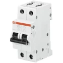 ABB System Pro M Compact S200 Miniature Circuit Breaker 2-Pole 15A Type K 400V AC 6 kA Breaking Capacity 2CDS252001R0457