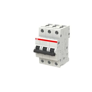 ABB System Pro M Compact S200 Miniature Circuit Breaker, 3-Pole, 2A, Type Z, 400V AC, 6 kA 2CDS253001R0278 S203 Z 2A - 10 KA
