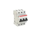 ABB System Pro M Compact S200 Miniature Circuit Breaker, 3-Pole, 2A, Type Z, 400V AC, 6 kA 2CDS253001R0278 S203 Z 2A - 10 KA