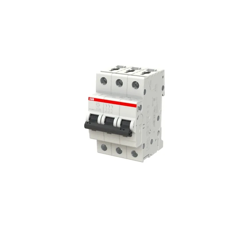 ABB System Pro M Compact S200 Miniature Circuit Breaker, 3-Pole, 3A, Type K Thermomagnetic 2CDS253001R0317 S203 K 3A - 10 KA