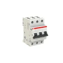 ABB System Pro M Compact S200 Miniature Circuit Breaker, 3-Pole, 3A, Type K Thermomagnetic 2CDS253001R0317 S203 K 3A - 10 KA
