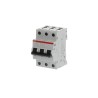 ABB System Pro M Compact S200 Miniature Circuit Breaker, 3-Pole, 1A, Type D, 400V AC, 12V 2CDS253001R0011 S203 D 1A - 10 KA