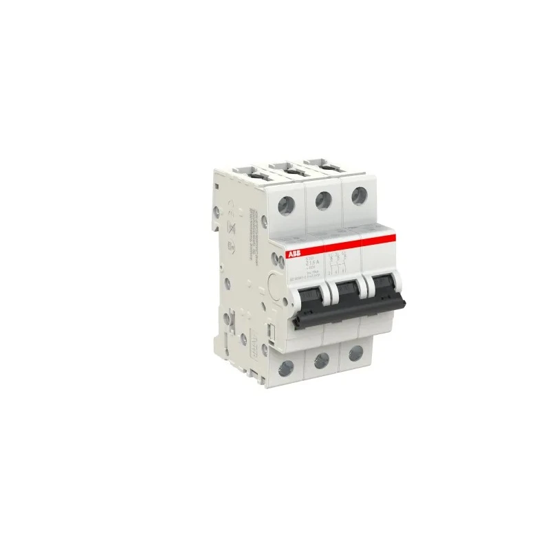 ABB System Pro M Compact S200 Miniature Circuit Breaker 3-Pole 1.6A Type Z 400V AC 6 kA 2CDS253001R0258 S203 Z 1.6A - 10 KA