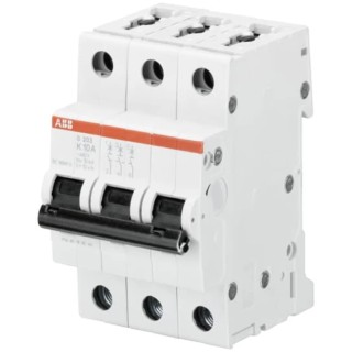 ABB System Pro M Compact S200 Miniature Circuit Breaker, 3-Pole, 30A, Type K, 400V AC, 110V DC, 6 kA 2CDS253001R0527