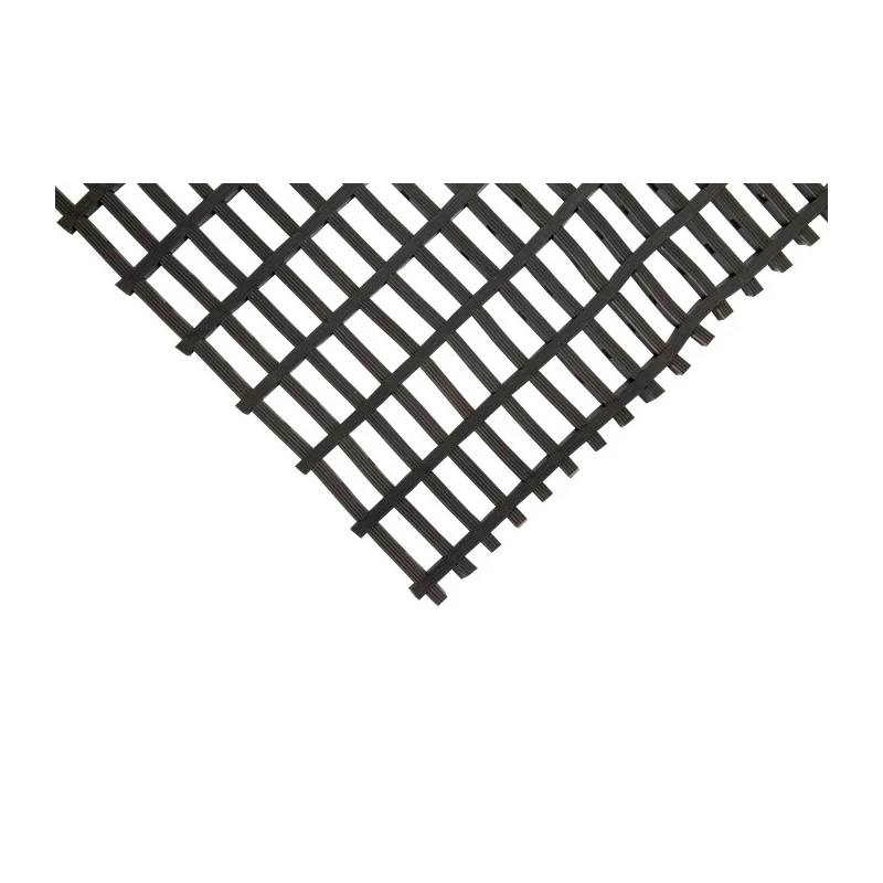 Coba Europe Black Anti-Slip Polyvinyl Chloride Mat Cross Ribbed Finish 5 m x 900 mm x 12 mm CE010905