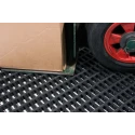 Coba Europe Black Anti-Slip Polyvinyl Chloride Mat Cross Ribbed Finish 5 m x 900 mm x 12 mm CE010905