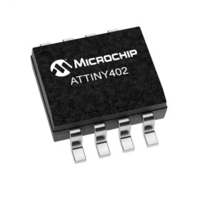 Microchip 8-bit AVR Microcontroller ATTINY402-SSN, 20 MHz, 4kB FLASH, 256B SRAM, 8-Pin SOIC ATTINY402-SSN