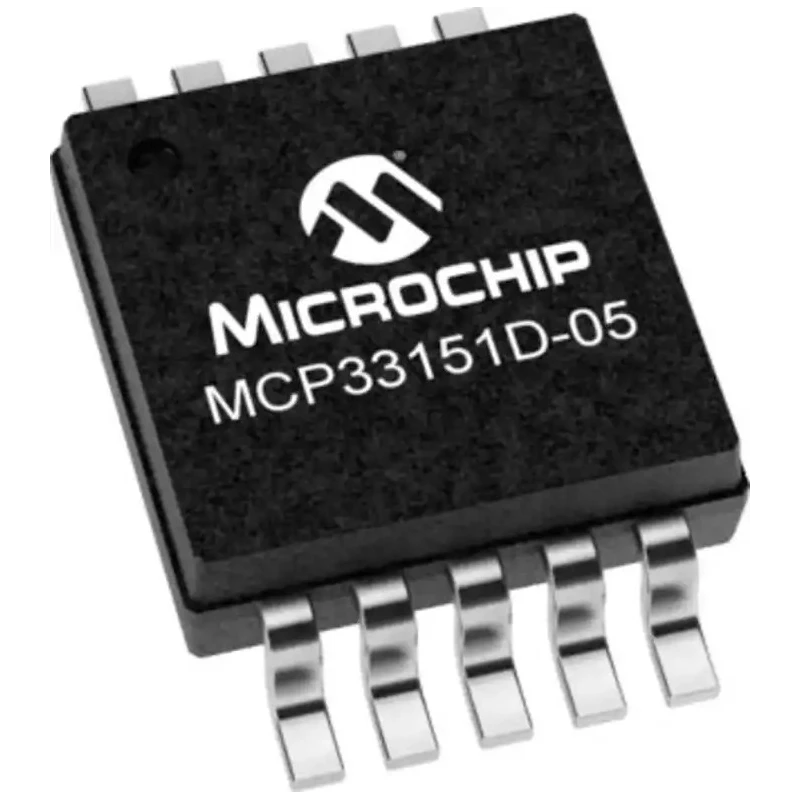 Microchip 14-Bit Successive Approximation ADC 500ksps Serial Interface Surface Mount 10-Pin MCP33151D-05-E/MS