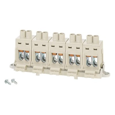 HENSEL DK Series Non-Fused Terminal Block 5-Way 25mm² 6 mm² Wire 102A Screw DKKS16