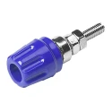 Hirschmann Test & Measurement Blue 16A Binding Post with Brass Contacts Nickel Plated 2mm Hole Diameter 930099102