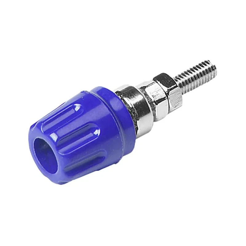 Hirschmann Test & Measurement Blue 16A Binding Post with Brass Contacts Nickel Plated 2mm Hole Diameter 930099102