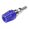 Hirschmann Test & Measurement Blue 16A Binding Post with Brass Contacts Nickel Plated 2mm Hole Diameter 930099102