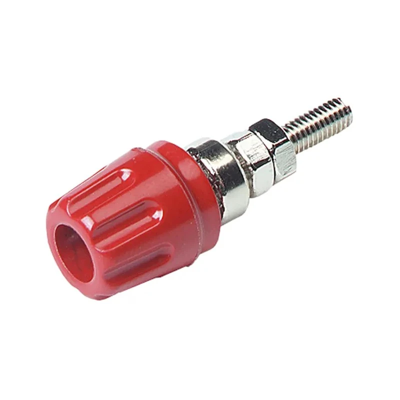 Hirschmann Test & Measurement Red 16A Binding Post with Brass Contacts and Nickel Plated 2mm Hole Diameter 930099101