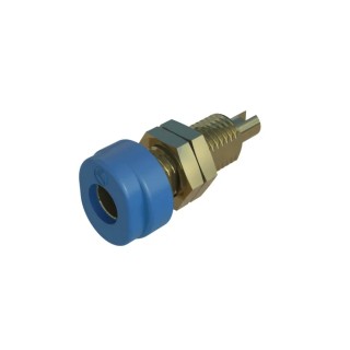 Hirschmann Test & Measurement Blue Female Banana Socket, 4 mm Connector, 60V dc, 16A, Gold Plating 930175702