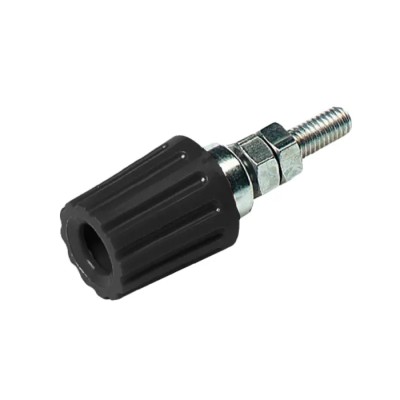 Hirschmann Test & Measurement Black 35A Brass Contact Nickel Plated Female Binding Post 2mm Hole Diameter 931713100