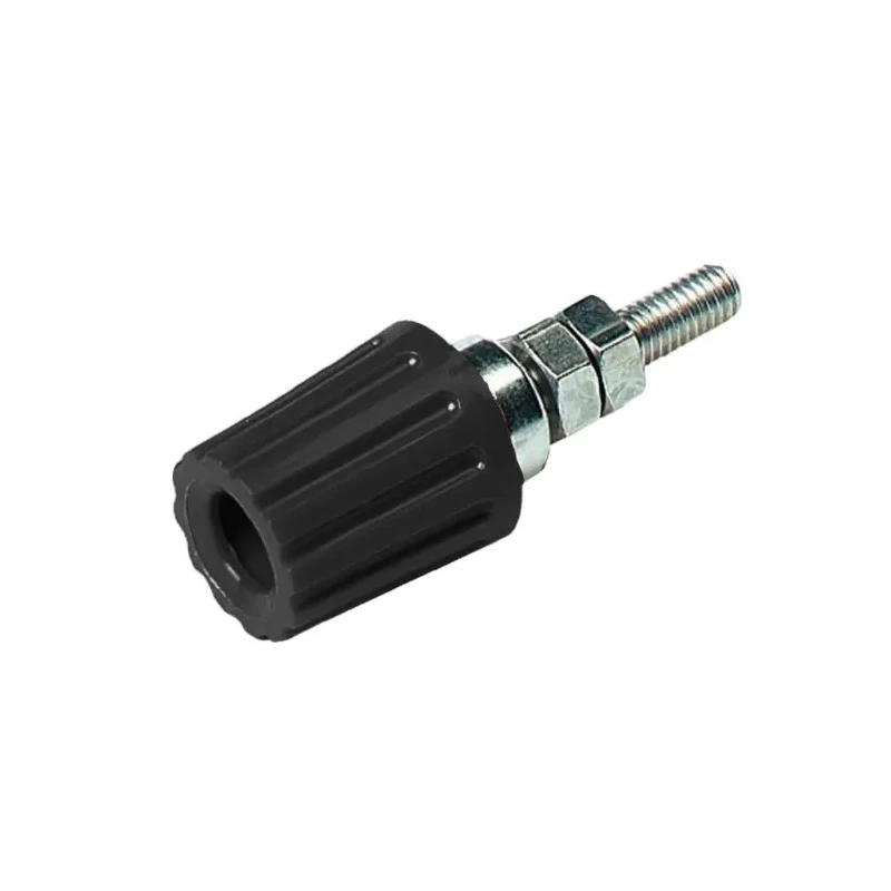 Hirschmann Test & Measurement Black 35A Brass Contact Nickel Plated Female Binding Post 2mm Hole Diameter 931713100