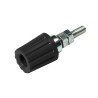 Hirschmann Test & Measurement Black 35A Brass Contact Nickel Plated Female Binding Post 2mm Hole Diameter 931713100
