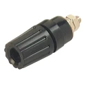 Hirschmann Test & Measurement Black 35A Nickel Plated Brass Contact Female Binding Post 2 mm Hole Diameter 931714100