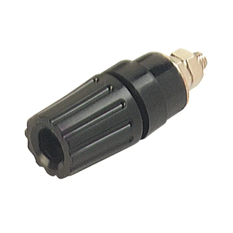 Hirschmann Test & Measurement Black 35A Nickel Plated Brass Contact Female Binding Post 2 mm Hole Diameter 931714100