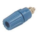 Hirschmann Test & Measurement Blue 35A Binding Post with Brass Contacts Nickel Plated 2 mm Hole Diameter 931714102