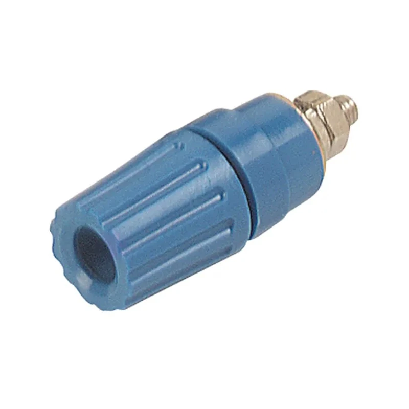 Hirschmann Test & Measurement Blue 35A Binding Post with Brass Contacts Nickel Plated 2 mm Hole Diameter 931714102