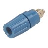 Hirschmann Test & Measurement Blue 35A Binding Post with Brass Contacts Nickel Plated 2 mm Hole Diameter 931714102