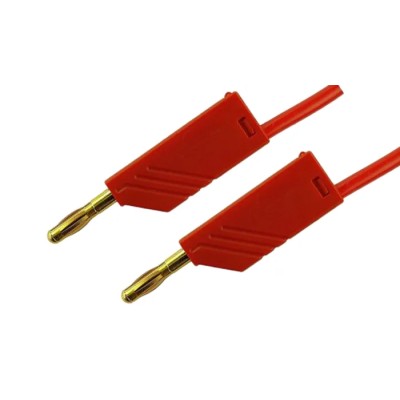 Hirschmann Test & Measurement Connector Test Lead 32A, 30 V AC, 60 V DC, Red, 1 m Lead Length 934063701