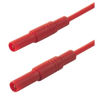 Hirschmann Test & Measurement Connector Test Lead 16A, 1000 V AC/DC, Red, 250 mm Lead Length 934070101