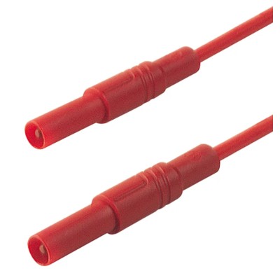 Hirschmann Test & Measurement Connector Test Lead 16A, 1000 V AC/DC, Red, 250 mm Lead Length 934070101
