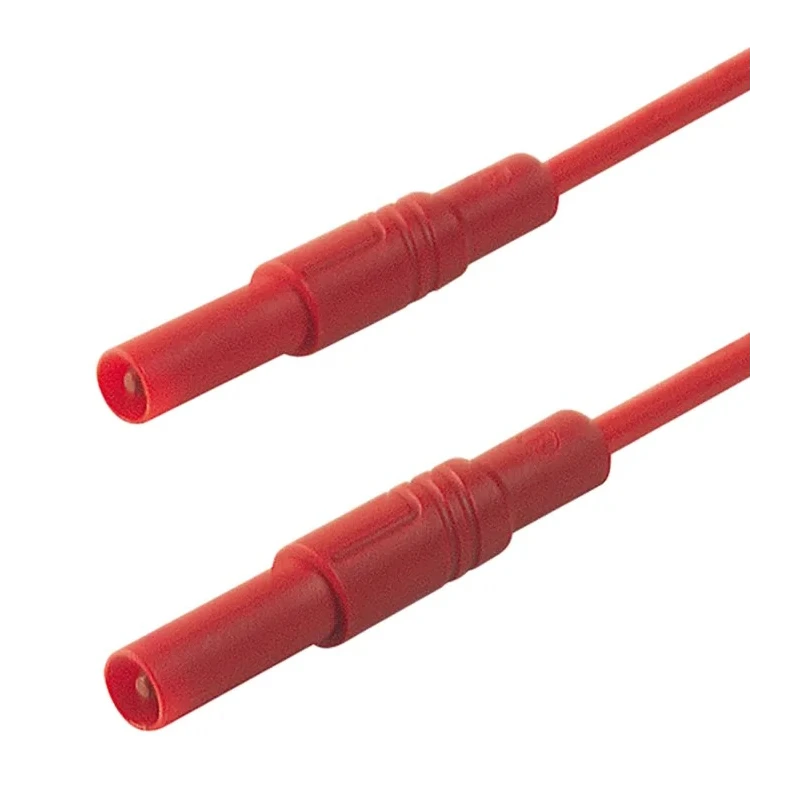Hirschmann Test & Measurement Connector Test Lead 16A, 1000 V AC/DC, Red, 250 mm Lead Length 934070101