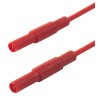 Hirschmann Test & Measurement Connector Test Lead 16A, 1000 V AC/DC, Red, 250 mm Lead Length 934070101