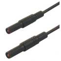 Hirschmann Test & Measurement Connector Test Lead 16A, 1000 V ac, 1000 V dc, Black, 250 mm Lead Length 934070100