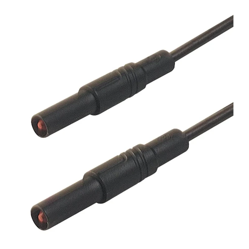 Hirschmann Test & Measurement Connector Test Lead 16A, 1000 V ac, 1000 V dc, Black, 250 mm Lead Length 934070100
