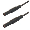 Hirschmann Test & Measurement Connector Test Lead 16A, 1000 V AC/DC, Black, 2 m Lead Length 934076100