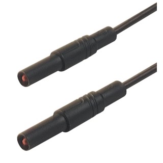 Hirschmann Test & Measurement Connector Test Lead 16A, 1000 V AC/DC, Black, 2 m Lead Length 934076100