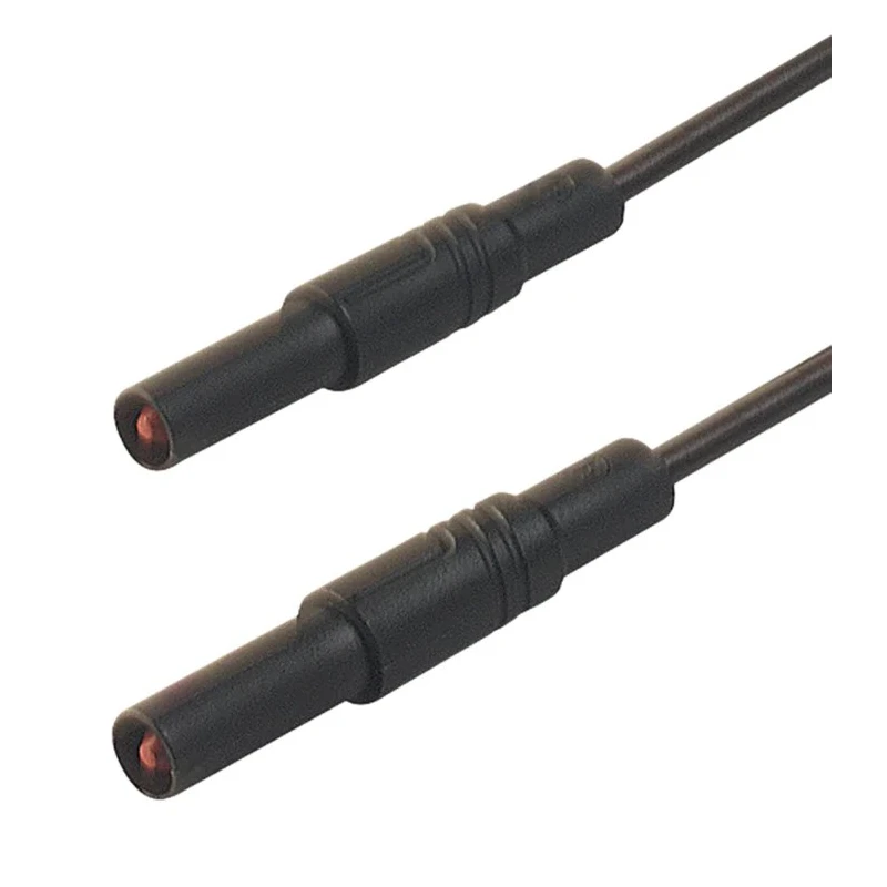 Hirschmann Test & Measurement Connector Test Lead 16A, 1000 V AC/DC, Black, 2 m Lead Length 934076100