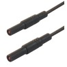 Hirschmann Test & Measurement Connector Test Lead 16A, 1000 V AC/DC, Black, 2 m Lead Length 934076100
