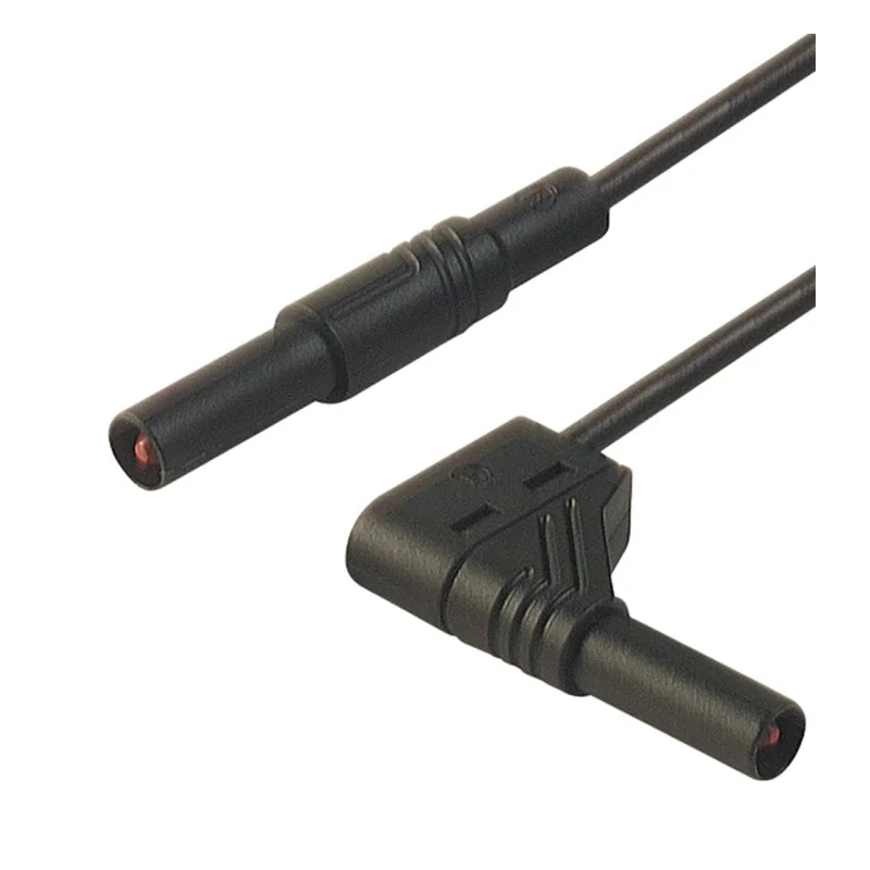 Hirschmann Test & Measurement Connector Test Lead 16A, 1000 V AC/DC, Black, 250mm Lead Length 934078100