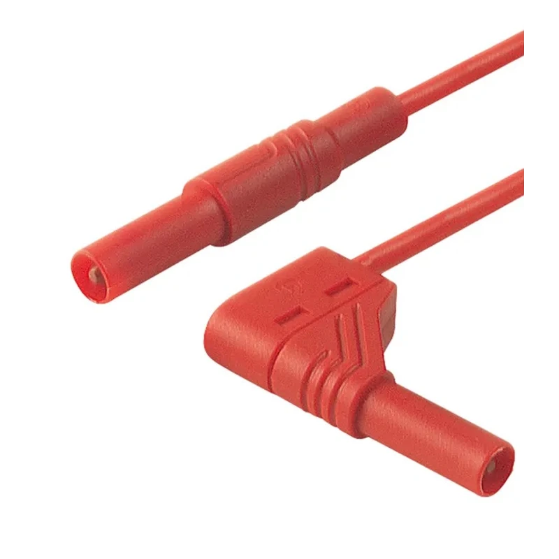 Hirschmann Test & Measurement Connector Test Lead 32A, 1000 V ac, 1000 V dc, Red, 250 mm Lead Length 934079101