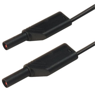 Hirschmann Test & Measurement Connector Test Lead 32A, 1000 V ac, 1000 V dc, Black, 250 mm Lead Length 934086100