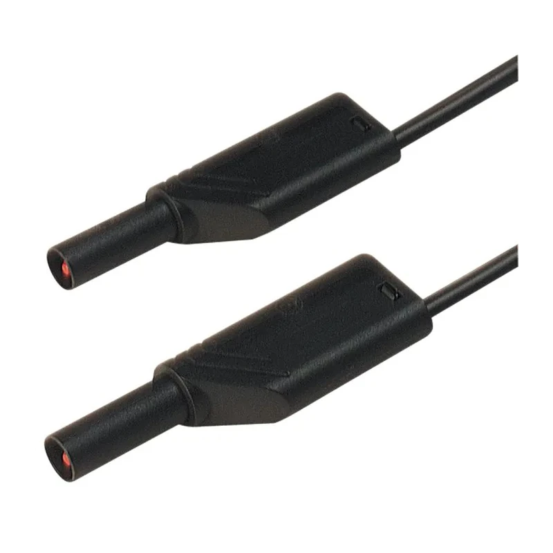 Hirschmann Test & Measurement Connector Test Lead 32A, 1000 V ac, 1000 V dc, Black, 250 mm Lead Length 934086100