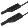 Hirschmann Test & Measurement Connector Test Lead 32A, 1000 V ac, 1000 V dc, Black, 250 mm Lead Length 934086100